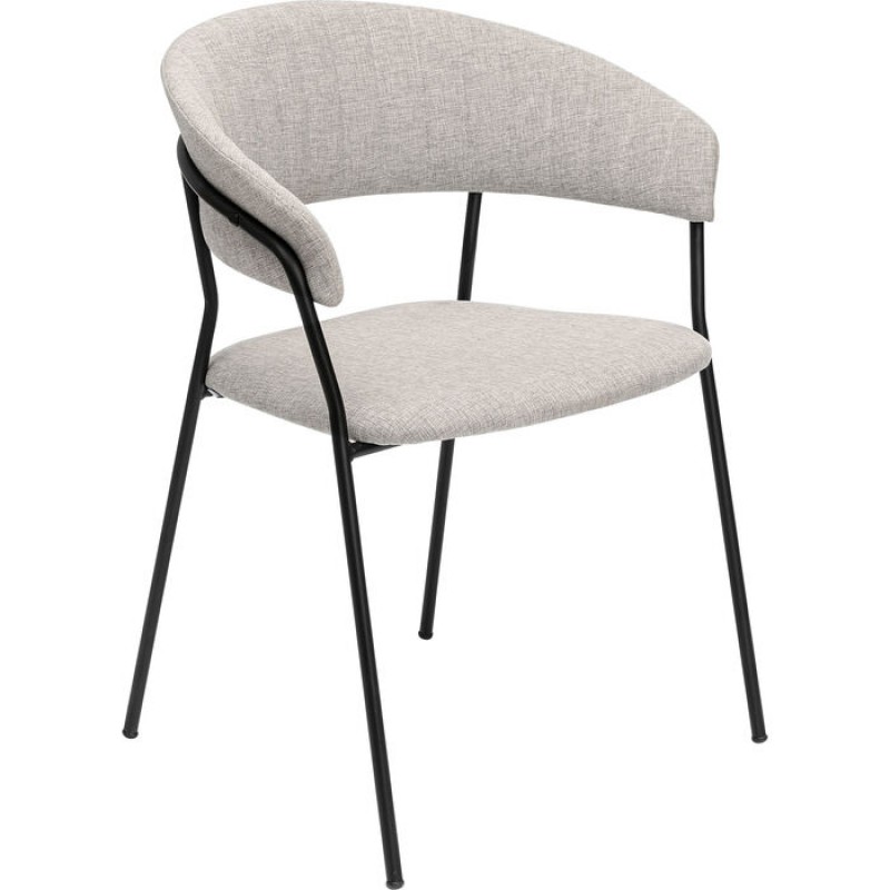 Chair with Armrest Belle Beige